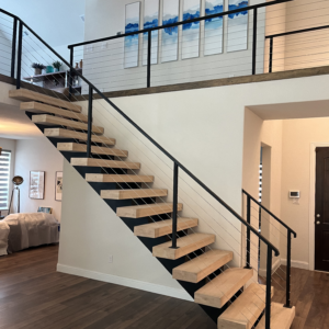 White Oak Floating Stairs