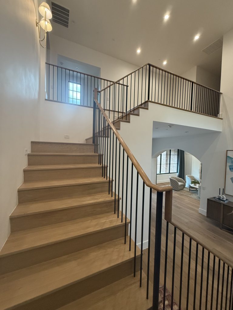 Woodfin Dr - White Oak Modern Staircase - Stair Solutions