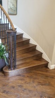 Traditional Full Oak Treads and Risers with Volute and Starter Step