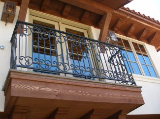 Custom Forged Iron Balcony Rail