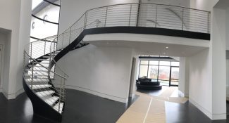 Floating Modern Staircase - Open Risers