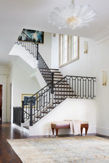 Modern, Custom Forged Iron BalustradeLaura Clark Homes - Texas HomebuildersCustom Homes In Texas