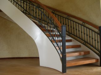 Custom Floating StaircaseFree-Standing StaircaseCustom Home Design