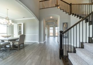 Transitional Carpeted Stair