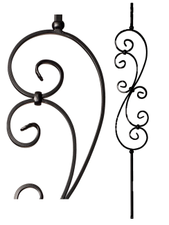 Scroll - Iron Baluster