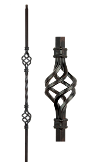 Double Basket - Iron Baluster