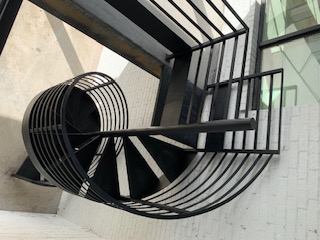 Iron Exterior Spiral Staircase by Stair Solutions - Best Spiral Stair Builder