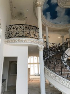 Custom Forged Iron Balustrade - Classic Elegant Staircase Design - Built By Stair Solutions