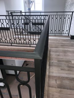 Iron Handrail - Original Custom-Made Forged Iron Balustrade