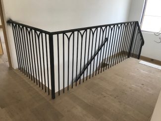 Original Forged Iron Balustrade by Stair Solutions - Best Custom Staircase Builder - New Homes in Texas