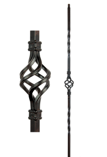 Single Basket - Iron Baluster
