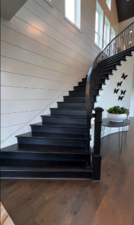 Bent Staircase - Grand Homes Model by Stair SolutionsTexas Best Homebuilders