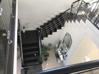 Modern Elegant Staircase Design - Custom Staircase Built By Stair Solutions. Best Texas Stair Company