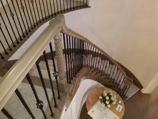 Over-Post Handrail - Traditional Staircase